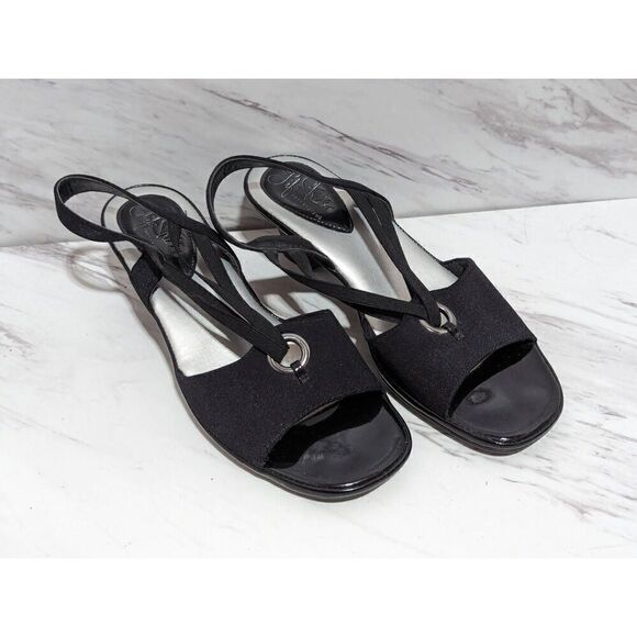 Life Stride Women's Open Toe Soft System Black Fabric Upper Sandal Size 7M - Picture 5 of 7
